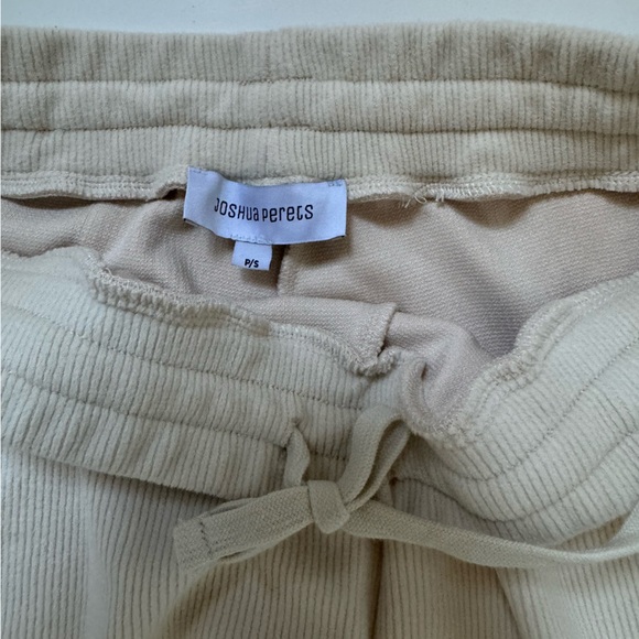 Joshua Perets Cream Sweatpants - Picture 2 of 6